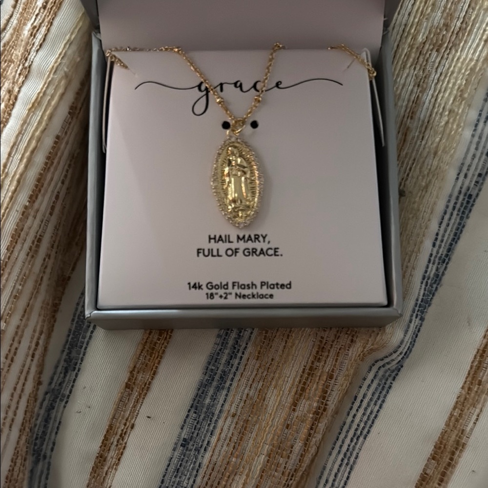 Grace Gold Plated Necklace 18”+2” necklace
